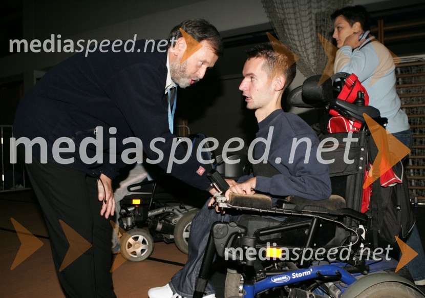 Dr. Ivan Rozman, rektor Univerze v Mariboru je pozdravil študente invalideKoncert Gremo na prvi rok, UŠC Leona Štuklja