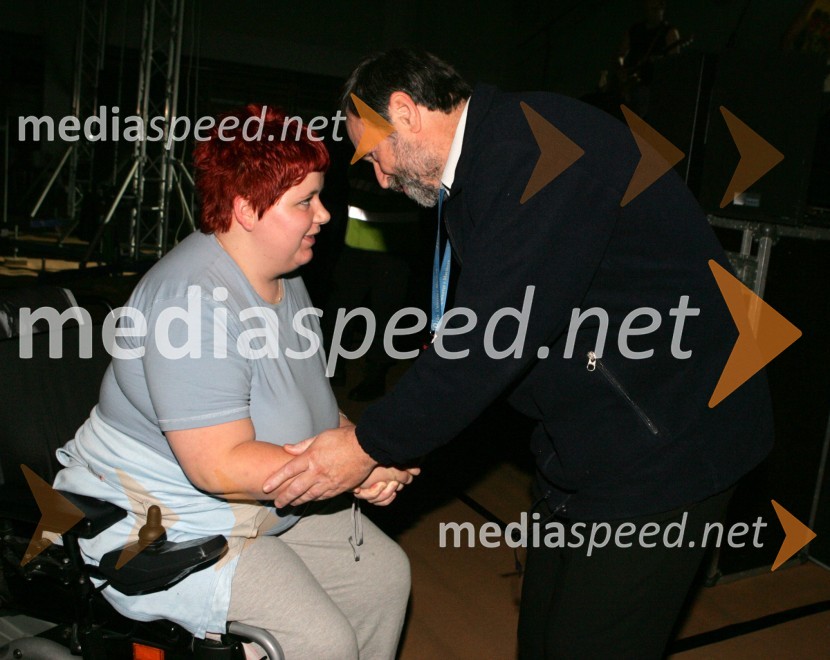 Dr. Ivan Rozman, rektor Univerze v Mariboru je pozdravil študente invalideKoncert Gremo na prvi rok, UŠC Leona Štuklja