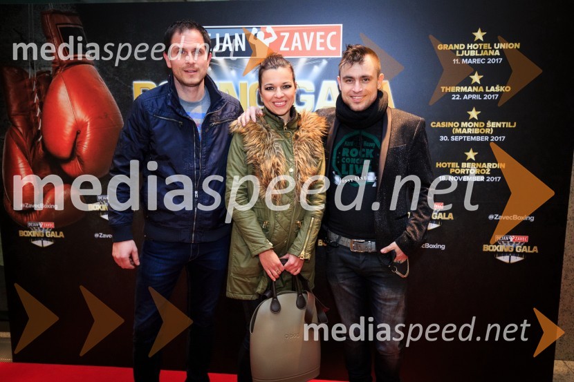  ... ;  Barbara Budič, dr. dent. med.;  Omar Naber, glasbenikDejan Zavec Boxing Gala