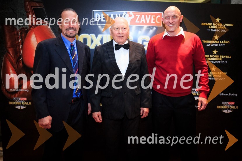  Saša  Taraniš, Boksarski klub Ljubljana;  Marjan Auguštin, mednarodni sodnik boksa;  Renato Kovač, nekdanji boksarDejan Zavec Boxing Gala