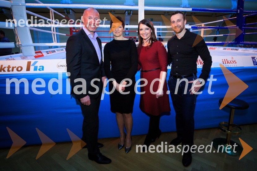  Miran Stanovnik, motorist, župan Občine Log - Dragomer, voditelj oddaje Survivor ; prof. dr. Maja Makovec Brenčič, ministrica za izobraževanje, znanost in šport;  Nataša Zavec;  Dejan Bizjak, lastnik Legionar Gym d.o.o.Dejan Zavec Boxing Gala