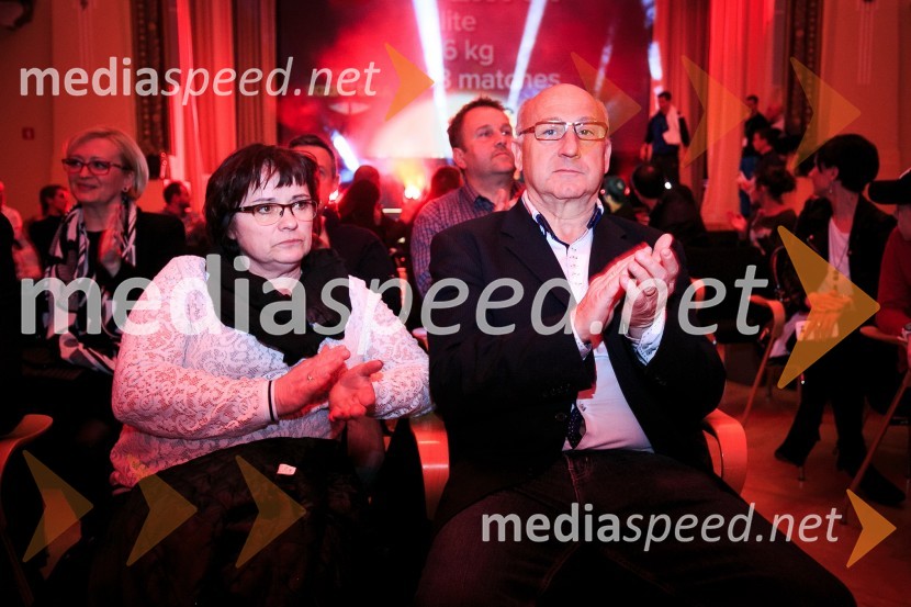  Avgusta Gabrovec;  Bogdan Gabrovec, predsednik Olimpijskega komiteja Slovenije, predsednik Judo zveze SlovenijeDejan Zavec Boxing Gala