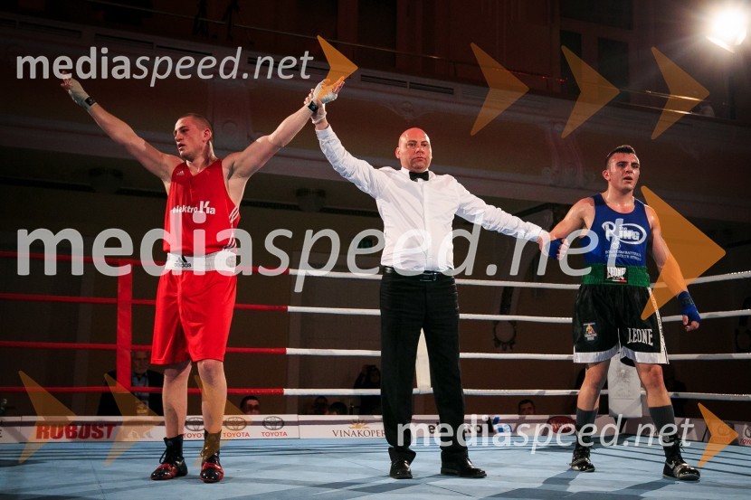  Denis  Lazar, boksar;  ... ;  Gianluca  Andronico, boksarDejan Zavec Boxing Gala