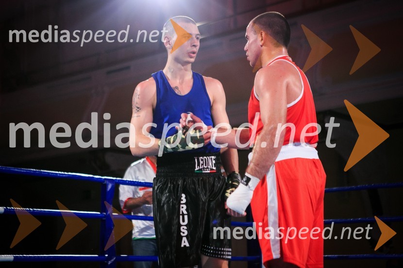  Simone Mattia  Brusa, boksar;  Aljaž Venko, državni prvak v boksuDejan Zavec Boxing Gala