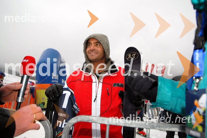 Alberto Tomba, nekdanji italijanski smučarSki Legends Hit Challenge 2008 - Tekmovanje smučarskih legend z Juretom Koširjem