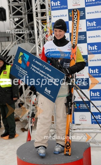 Špela Pretnar, nekdanja smučarkaSki Legends Hit Challenge 2008 - Tekmovanje smučarskih legend z Juretom Koširjem