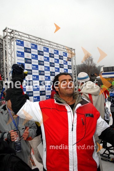 Alberto Tomba, nekdanji italijanski smučarSki Legends Hit Challenge 2008 - Tekmovanje smučarskih legend z Juretom Koširjem