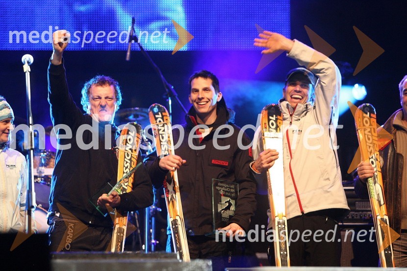 Drago Grubelnik, nekdanji smučar, ... in ...Ski Legends Hit Challenge 2008 - Tekmovanje smučarskih legend z Juretom Koširjem