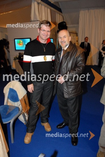 Dejan Turk, predsednik uprave Simobil in dr. Valentin Inzko, avstrijski veleposlanikSki Legends Hit Challenge 2008 - Tekmovanje smučarskih legend z Juretom Koširjem