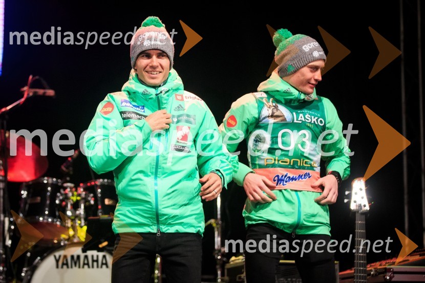 Jernej Damjan, smučarski skakalec;  Anže Lanišek, smučarski skakalecOpen Air Planica 2017