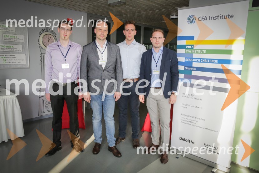 ... ; dr. Franjo Mlinarič, docent, Prodekan za izobraževalno dejavnost EPF;  ... ;  Tadej KelcCFA Institute Research Challenge 2017, lokalni finale