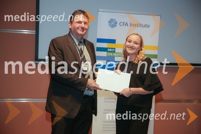  Igor Stebernak, član uprave družbe Petrol d.d., Ljubljana;  Ela MalešaCFA Institute Research Challenge 2017, lokalni finale