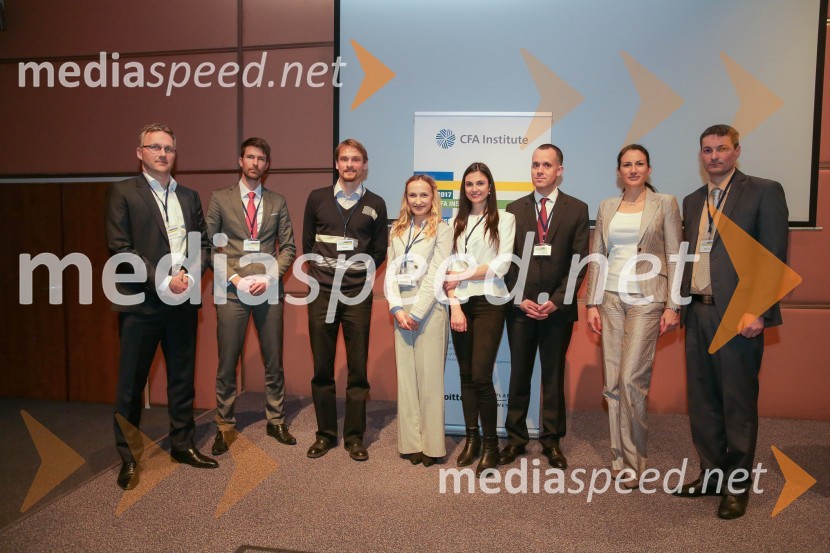  ... ;  Blaž Hribar, CFA, član uprave Pokojninske družbe A;  Vito Sterle;  Angela Bogoevska;  Emilija  Popovska;  Olivier P. Mueller, CFA, CAIA, FRM, direktor na Credit Suisse;  ... ;  Bojan Ivanc, CFA, CAIA, član upravnega odbora društva CFA Slovenija in glavni ekonomist Analitike GZSCFA Institute Research Challenge 2017, lokalni finale