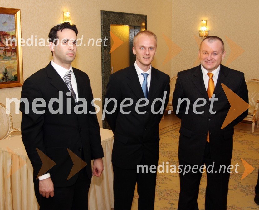 ..., Klemen Jelinčič Boeta in Franc Kangler, župan MariboraObisk glavnega aškenaškega rabina Izraela Yona Metzgerja v Mariboru