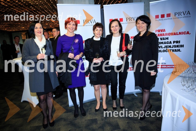  Andreja Roš, vodja ključnih kupcev, Prva osebna zavarovalnica, d. d.;  Mateja Čampa, namestnica direktorja marketinga in trženja zavarovanj, Prva osebna zavarovalnica, d.d.;  Damjana  Jager, Prva osebna zavarovalnica, d.d.;  Sandra Maučec;  Nataša Hajdinjak, direktor marketinga in trženja zavarovanjKoncert 2Cellos in VIP sprejem, PRVA osebna zavarovalnica