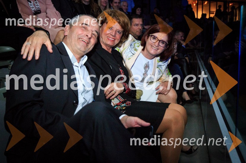  Janez Cerar;  Helena Petrin,  članica uprave BTC;  Alenka  Žnidaršič Kranjc, podjetnicaKoncert 2Cellos in VIP sprejem, PRVA osebna zavarovalnica