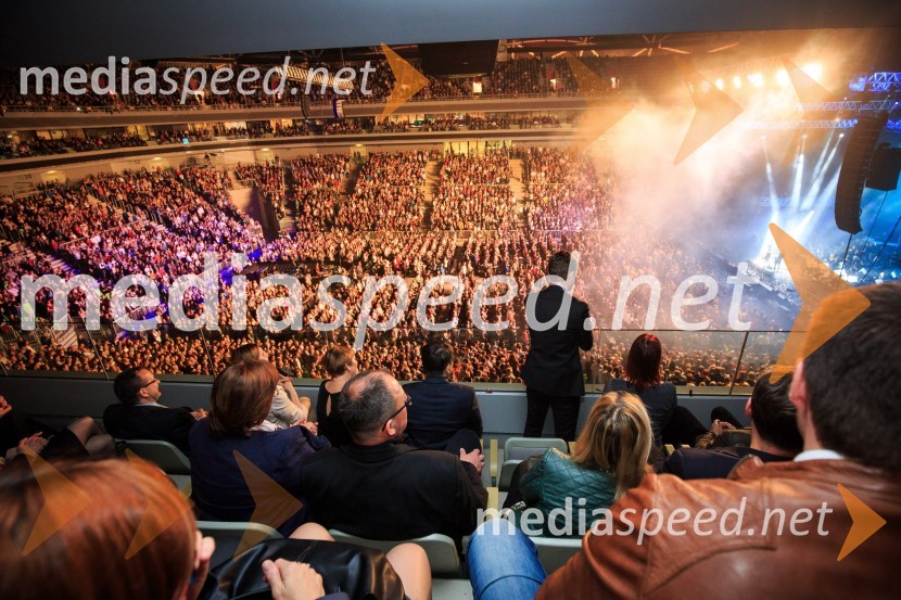 Pogled iz lože Prve osebne zavarovalniceKoncert 2Cellos in VIP sprejem, PRVA osebna zavarovalnica