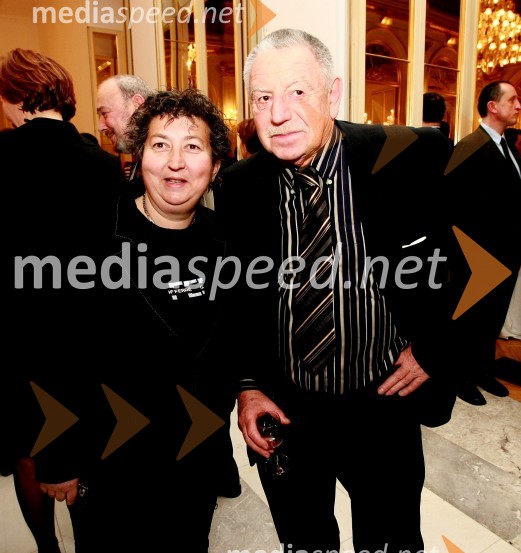 Dragica Petrovič, režiserka in producentka ter Dušan Jovanović, režiserPodelitev Prešernovih nagrad ob slovenskem kulturnem prazniku