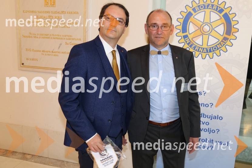 dr. Bojan Jelić, RC Bijljina;  Bogomir Valdhuber, vinar, Vino Valdhuber, nogometaš Vinske reprezentance SlovenijeRotary klub,  25. obletnica kluba