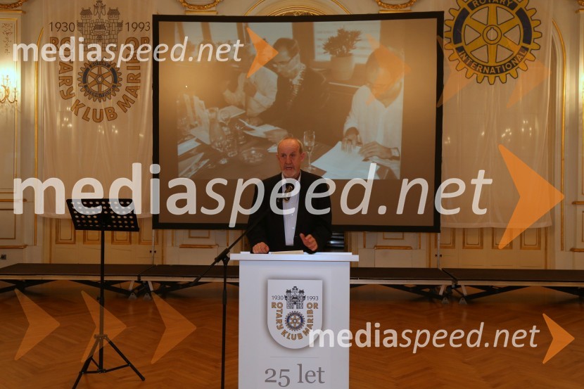  Franc Aco Prosnik, psiholog in pedagogRotary klub,  25. obletnica kluba