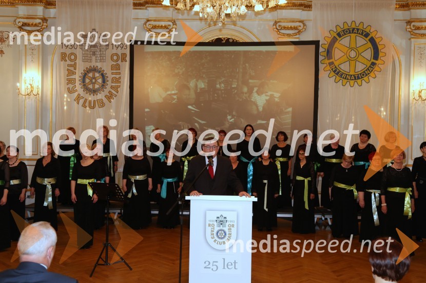 dr. Andrej Fištravec, župan, Mestna občina MariborRotary klub,  25. obletnica kluba