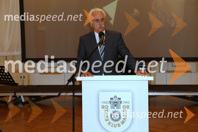  Franc Hočevar, predsednik RC LjubljanaRotary klub,  25. obletnica kluba