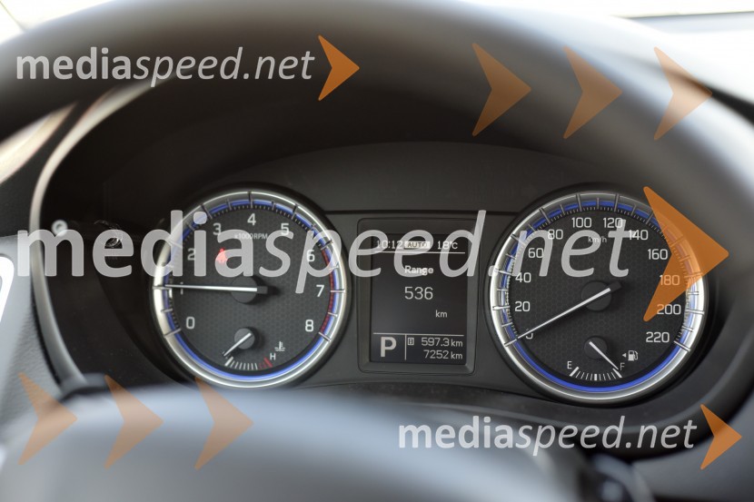 Suzuki SX4 S-Cross 1.4 BoosterJet 4WD AT Elegance Top, klasični merilniki z majhnim zaslonomSuzuki SX4 S-Cross 1.4 BoosterJet 4WD AT Elegance Top, mediaspeed test