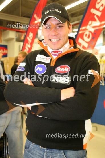 Smučar Mitja DragšičSmučarska reprezentanca, tiskovna konferenca