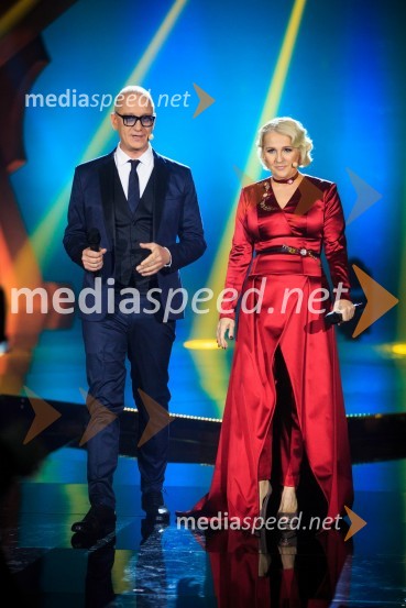  Uroš Smolej, igralec;  Alenka Godec, pevkaZmagovalka 41. Popevke je Nuška Drašček