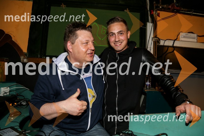  Miro V. Kodrič, radijski voditelj;  Sandi  Miler, DJ.ArtesDiskoteka Yucatan, otvoritev