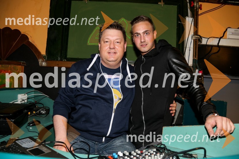  Miro V. Kodrič, radijski voditelj;  Sandi  Miler, DJ.ArtesDiskoteka Yucatan, otvoritev