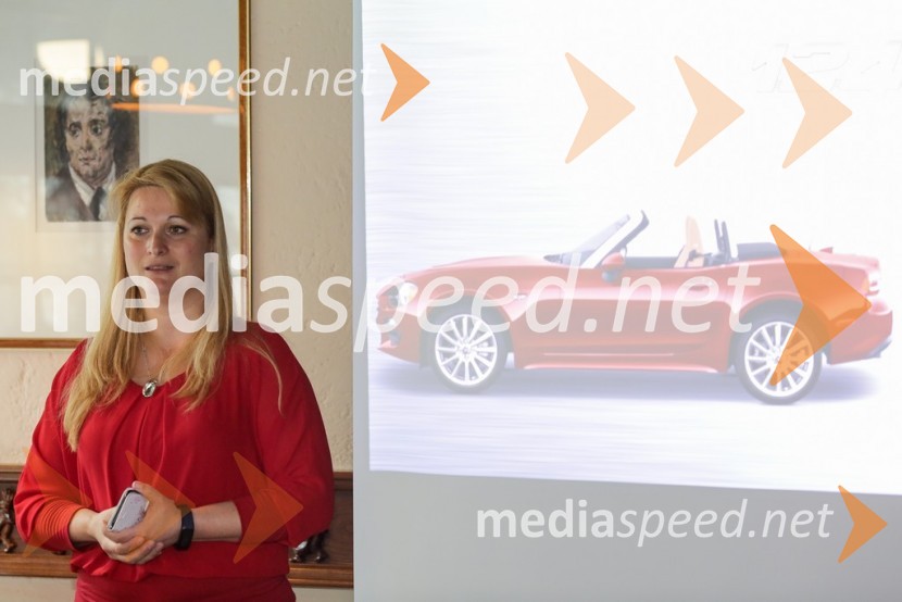  Petra  Tašker Žumer, vodja marketinga Avto Triglav d.o.o.Fiat 124 Spider in Abarth 124 Spider, Slovenska predstavitev