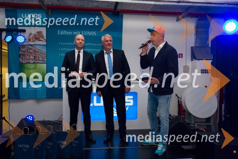  ... ;  Milan Kuster, predsednik uprave Skupine Lunos;  Boštjan Čukur, raper, 6 Pack ČukurPodjetje Lunos, otvoritev novih poslovnih prostorov