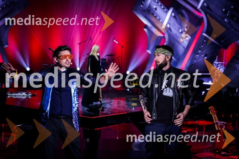  Tin Vodopivec, stand up komik;  Perica Jerkovič, stand-up komikZmagovalka Dnevov slovenske zabavne glasbe, Poprock je Anabel