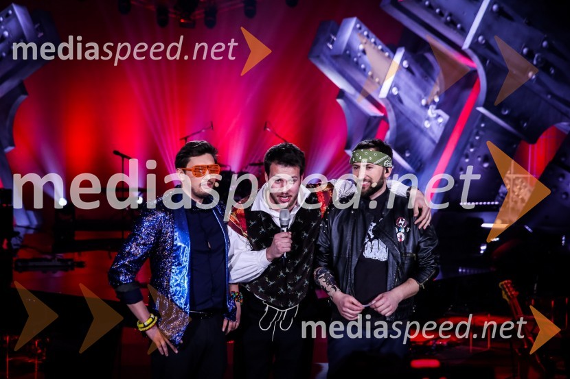  Tin Vodopivec, stand up komik;  ... ;  Perica Jerkovič, stand-up komikZmagovalka Dnevov slovenske zabavne glasbe, Poprock je Anabel