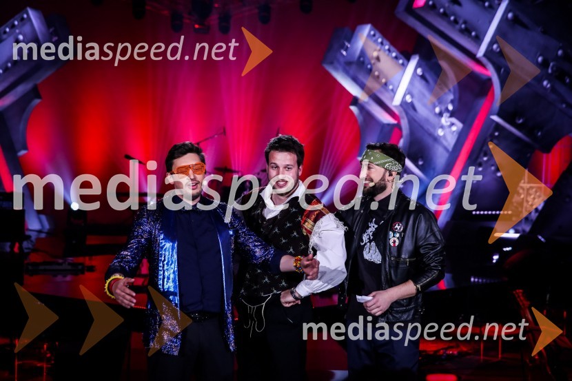  Tin Vodopivec, stand up komik;  ... ;  Perica Jerkovič, stand-up komikZmagovalka Dnevov slovenske zabavne glasbe, Poprock je Anabel