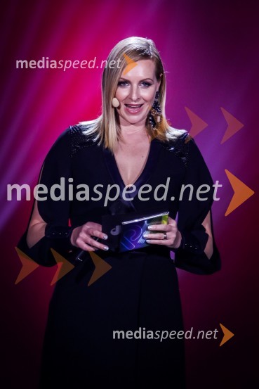  Anja Križnik Tomažin, voditeljicaZmagovalka Dnevov slovenske zabavne glasbe, Poprock je Anabel