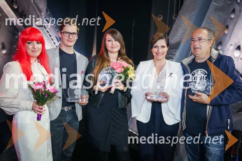  Karmen Kaan, Mon'Ami;  Štefan Kokalj, Mon'Ami;  Anja Rupel, pevka;  Nuška Drašček, pevka;  Aleš Klinar, glasbenik, skupina Rock PartyzaniZmagovalka Dnevov slovenske zabavne glasbe, Poprock je Anabel