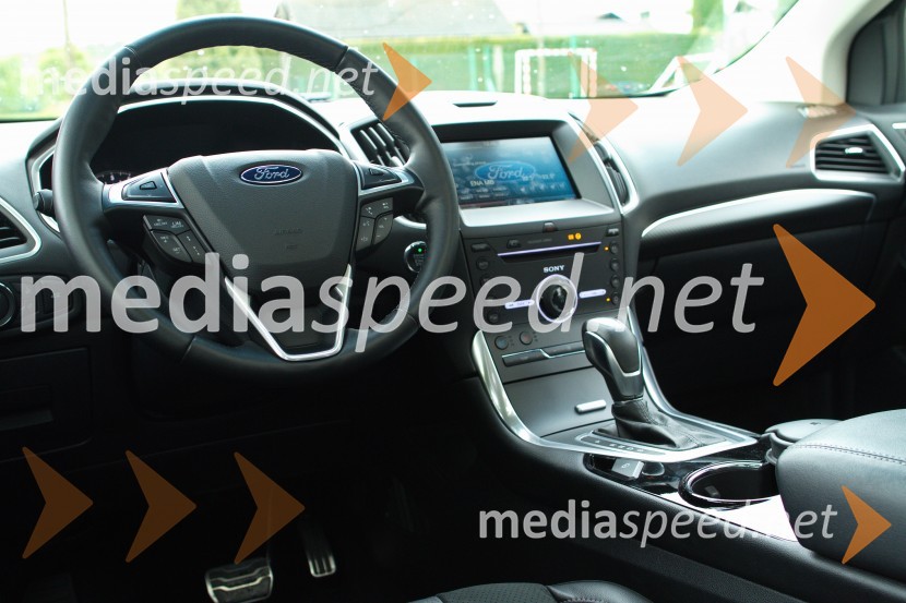 &nbsp;Ford Edge Sport 2.0 TDCi 154 kW Powershift AWD, notranjostFord Edge Sport 2.0 TDCi 154 kW Powershift AWD, mediaspeed test
