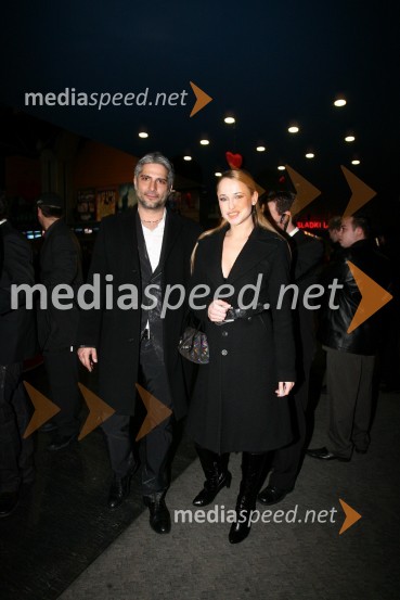 Sebastijan Cavazza, igralec in Tina Vrhovnik Cavazza, vizažistkaPremiera filma L kot Ljubezen