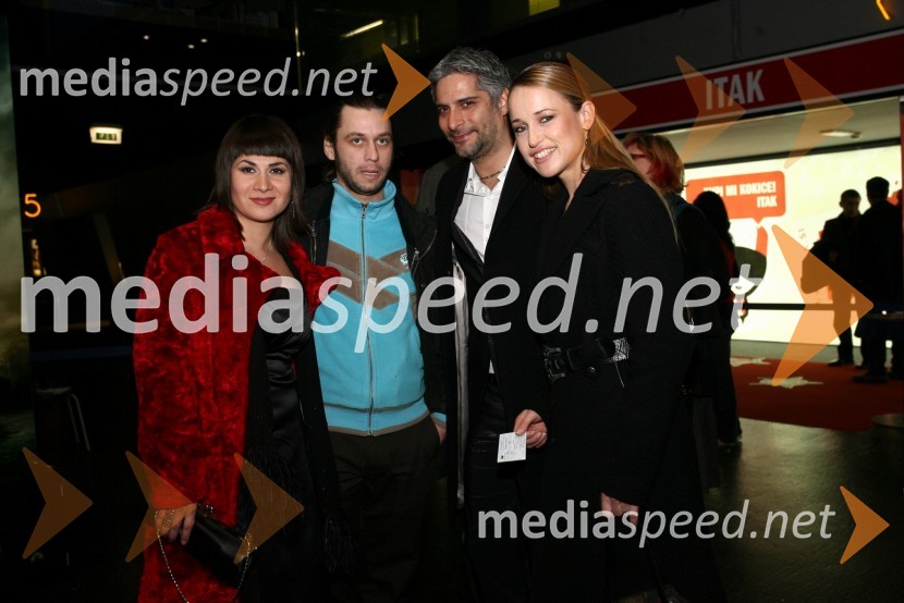 Janja Glogovac, režiserka in scenaristka filma, ..., Sebastijan Cavazza, igralec in Tina Vrhovnik Cavazza, vizažistkaPremiera filma L kot Ljubezen