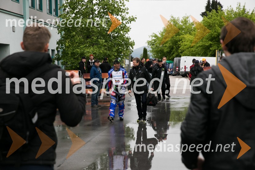 Greg  Hancock, speedwayist (ZDA);  ... 2017 AZTORIN Slovenian FIM Speedway GP, žrebanje štartnih številk