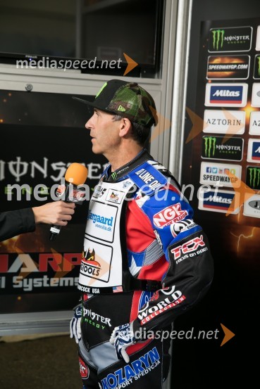  Greg  Hancock, speedwayist (ZDA)2017 AZTORIN Slovenian FIM Speedway GP, žrebanje štartnih številk