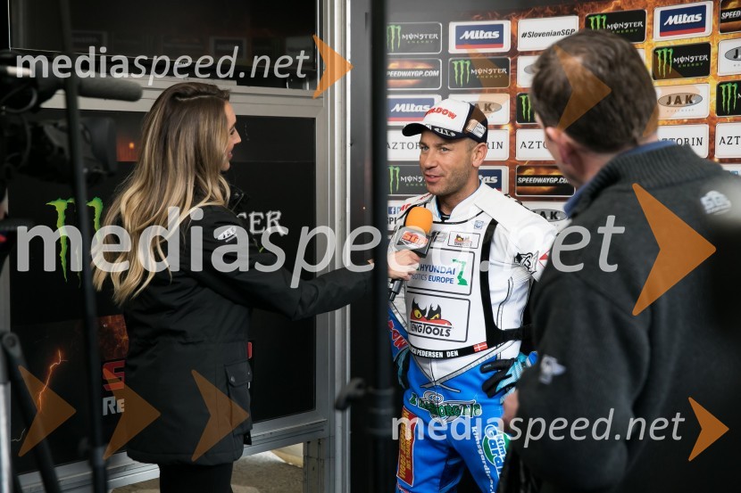  Nicki  Pedersen, speedwayist (Danska)2017 AZTORIN Slovenian FIM Speedway GP, žrebanje štartnih številk