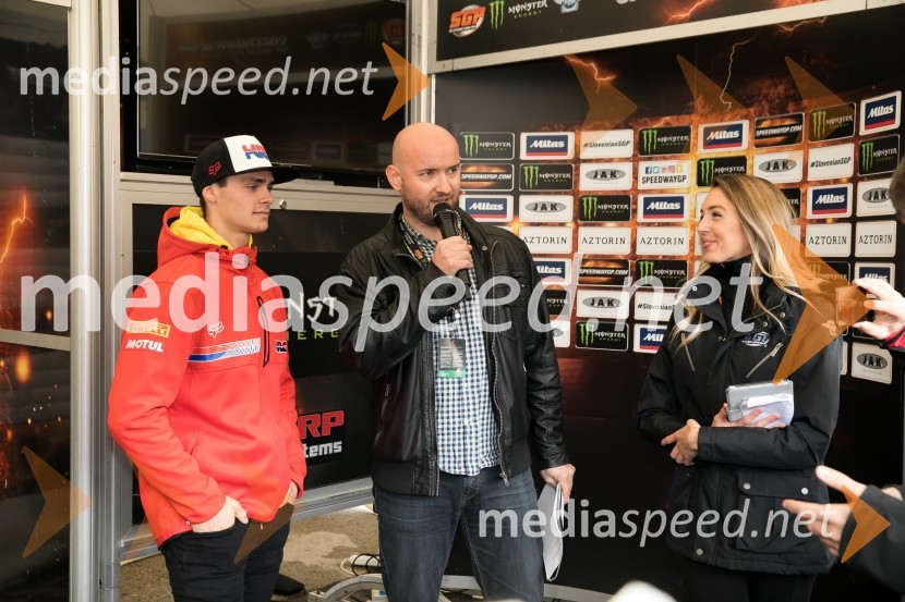  Tim Gajser, motokrosist (Motocross-Ski Gajser team);  ... ;  ... 2017 AZTORIN Slovenian FIM Speedway GP, žrebanje štartnih številk