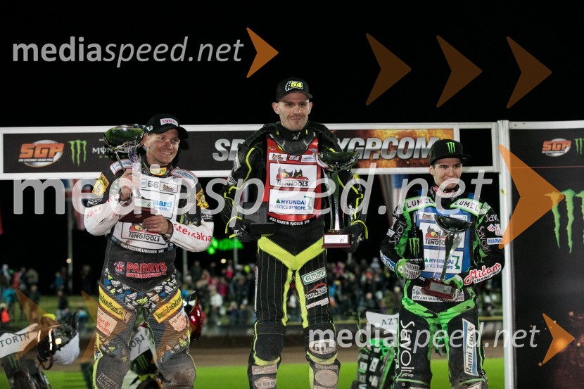  Fredrik  Lindgren, speedwayist (Švedska);  Martin Vaculik, speedwayist (Slovaška);  Patryk Dudek, speedwayist (Poljska)2017 AZTORIN Slovenian FIM Speedway GP
