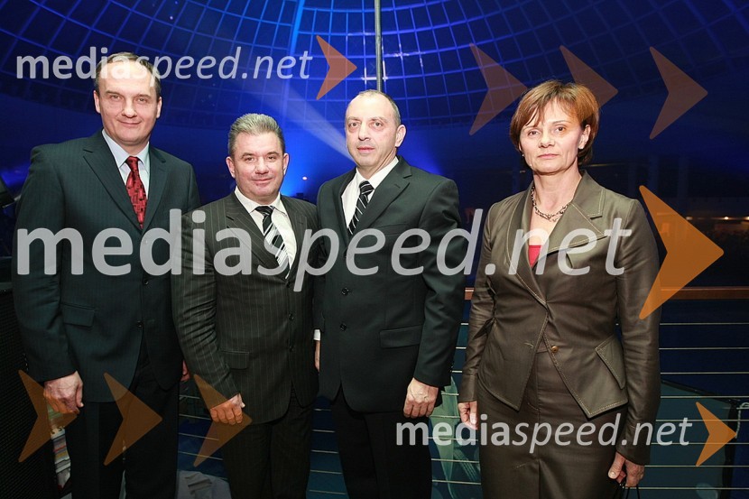 Janez Podobnik, minister za okolje in prostor, Andrej Vizjak, minister za gospodarstvo, Roman Matek, direktor Zdravilišče Laško in Cvetka Jurak, vodja hotelov Zdravilišče LaškoOtvoritev termalnega centra Wellness park Laško