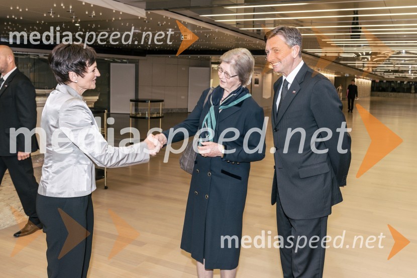 prof. dr. Maja Makovec Brenčič, ministrica za izobraževanje, znanost in šport;  ... ;  Borut Pahor, predsednik Republike Slovenije