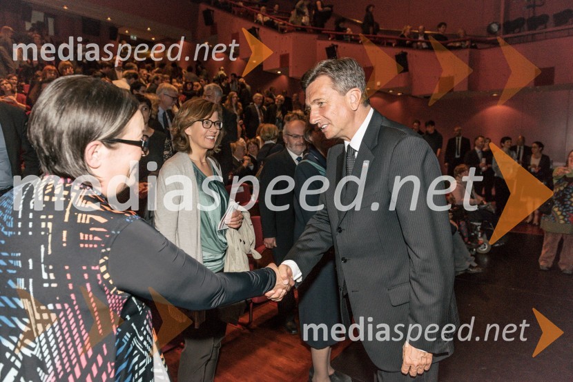  ... ;  Jana Šelih, predsednica Društvo Downov sindrom Slovenija;  Borut Pahor, predsednik Republike Slovenije