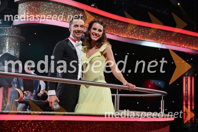  Andrej Rebula, plesalec;  Nuša Lesar, novinarka in voditeljicaZvezde plešejo, osma oddaja